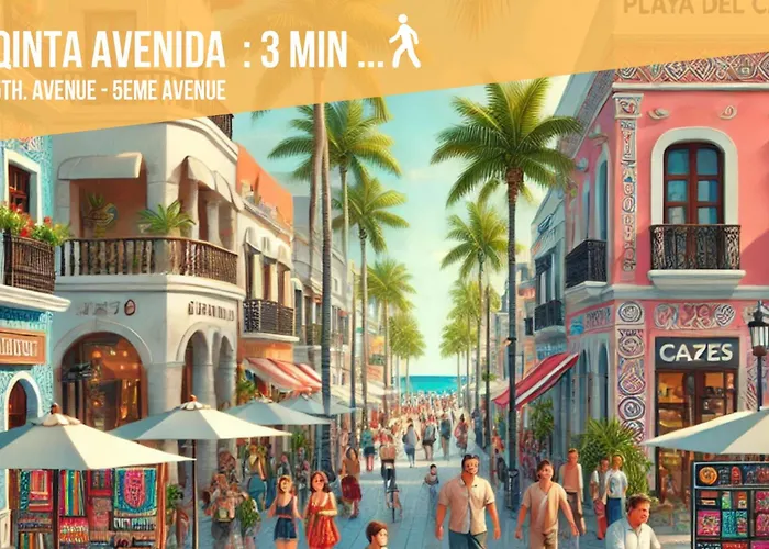 Modern For 2 With Rooftop Pool - Playa del Carmen