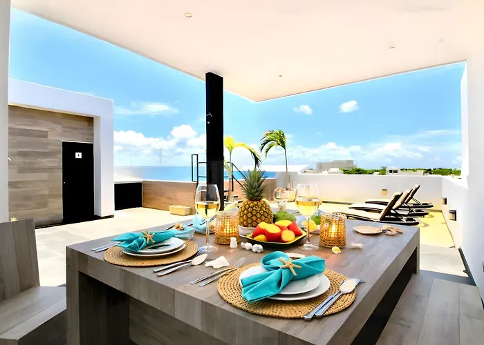 Modern For 2 With Rooftop Pool - Appartement Playa del Carmen